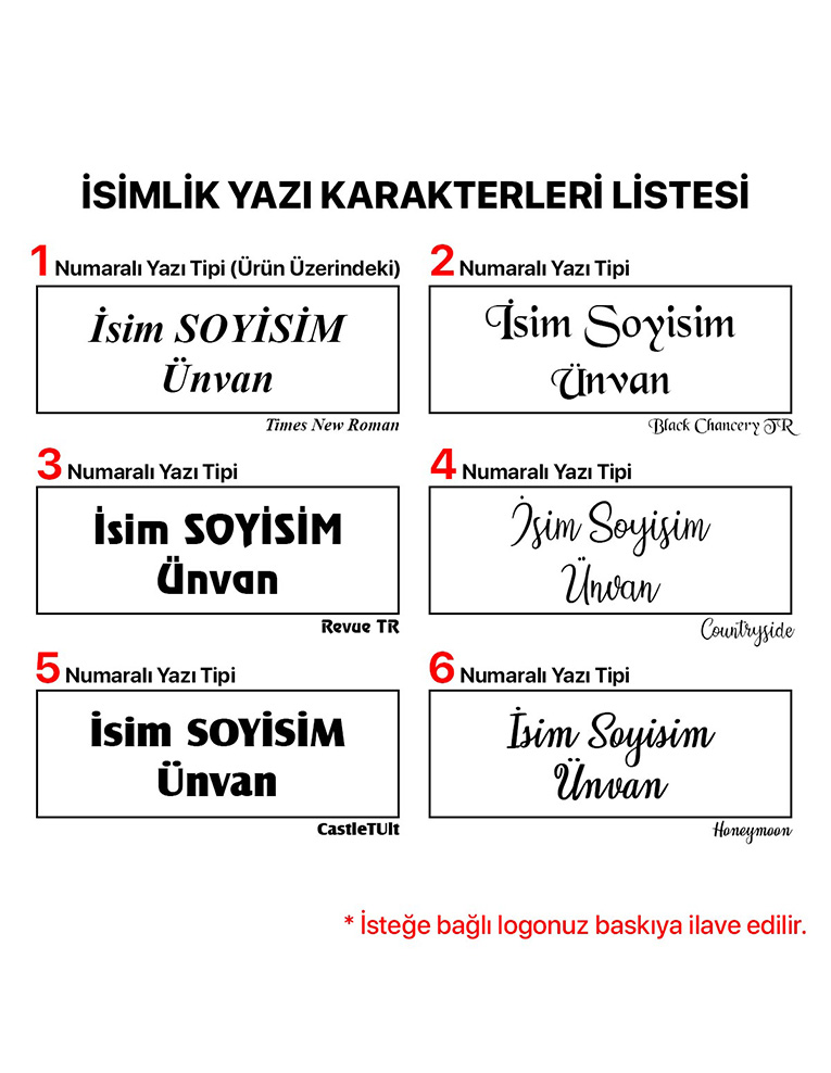 Masa İsimliği RN540