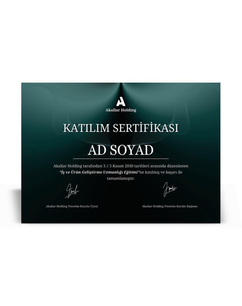 KATILIM SERTİFİKASI